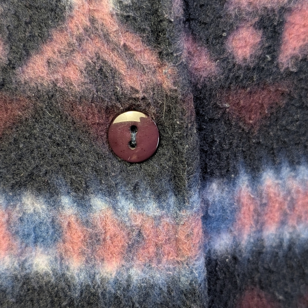 Vintage 90s Nordic Fleece Button-Up | Made In Canada | Size Large - Picture 5 of 7